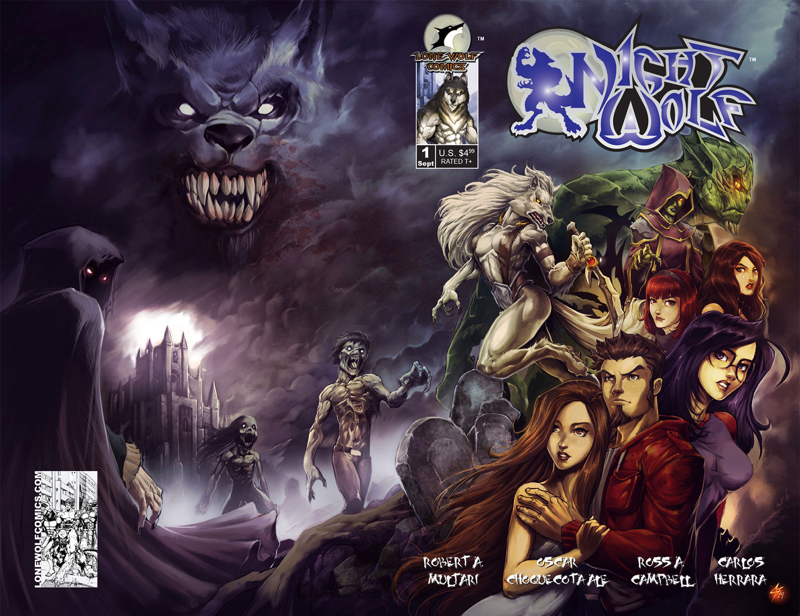 Night Wolf Issue #1 Cover